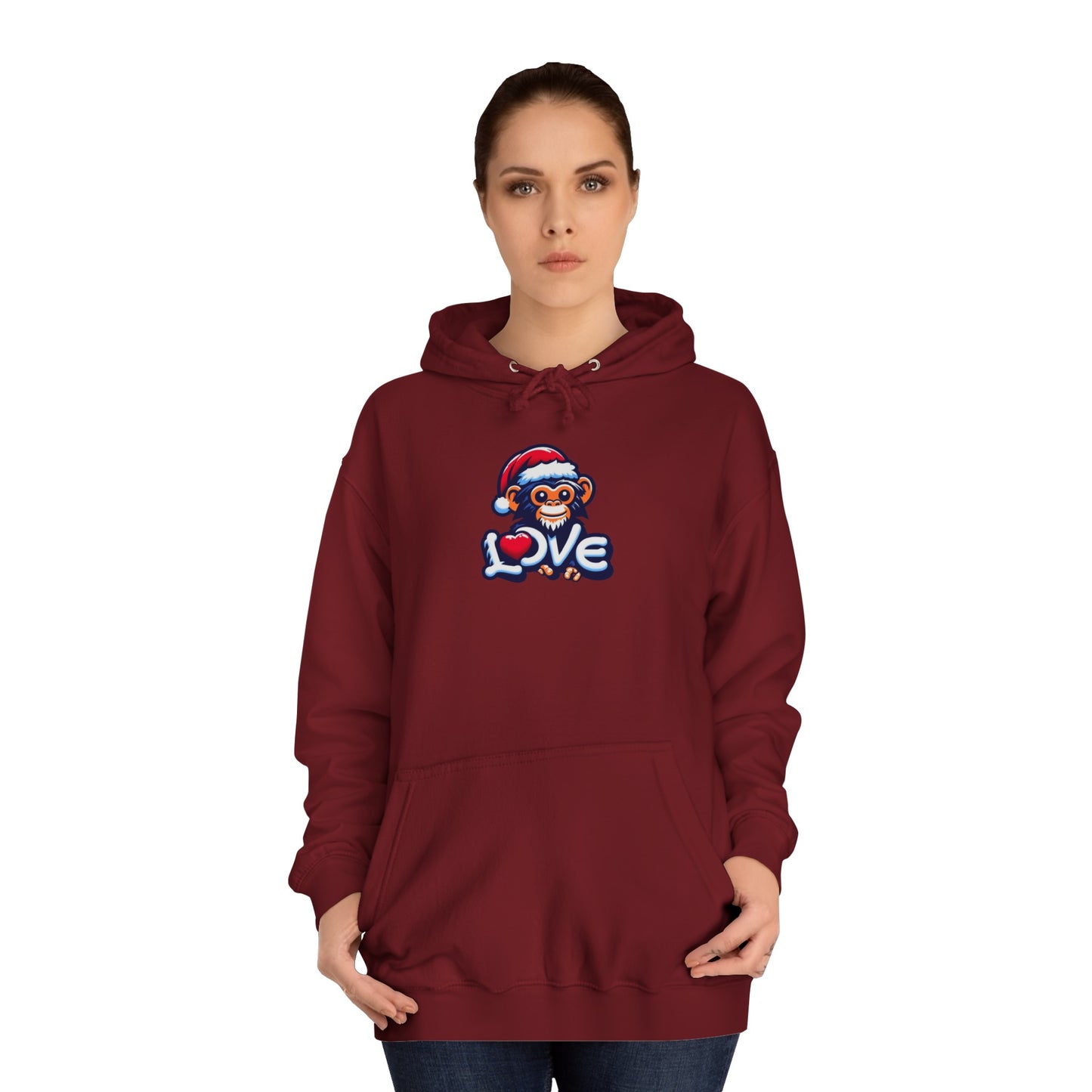 Christmas Special - Stylish Love Monkey Hoody / Xmas Hoodie - Stand Out with Funky Design, Perfect for gifting to Fashion Enthusiasts