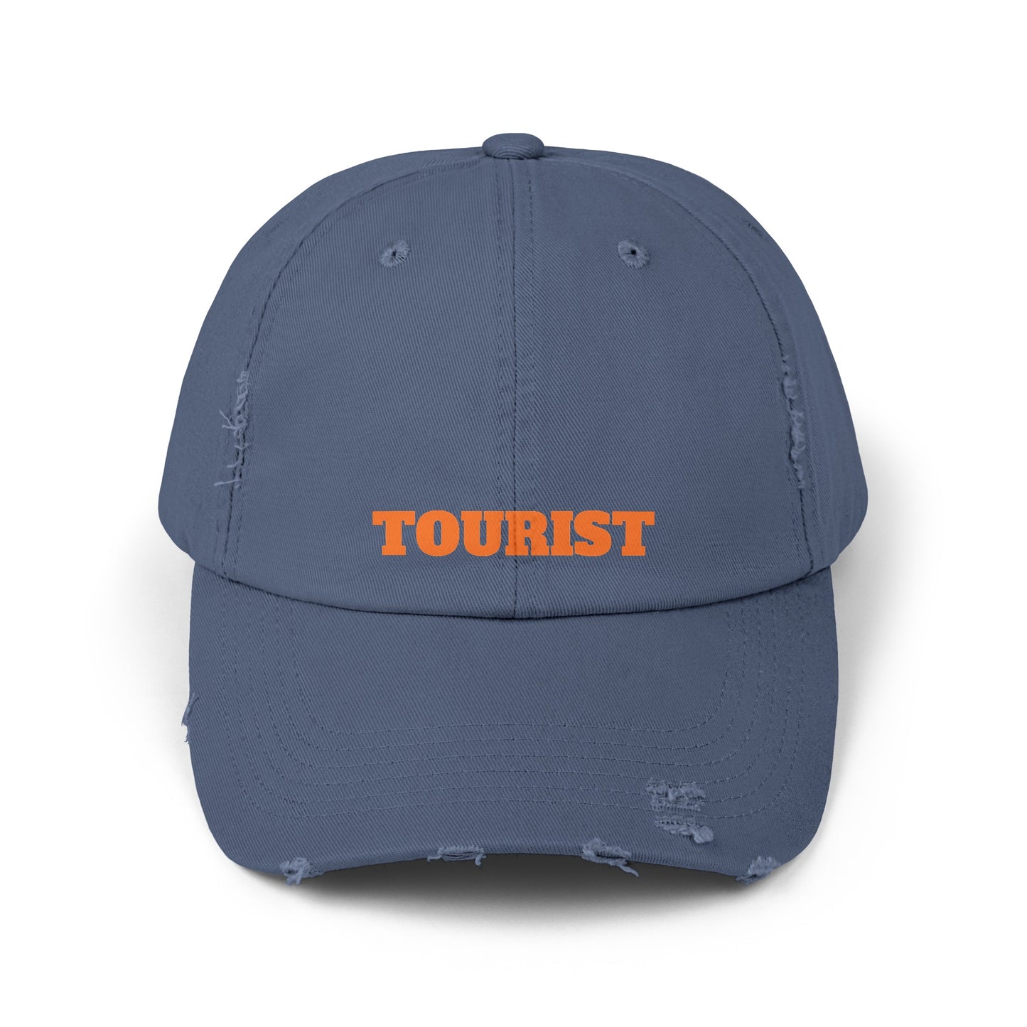 Tourist - Unisex Distressed Cap By Savage Designs