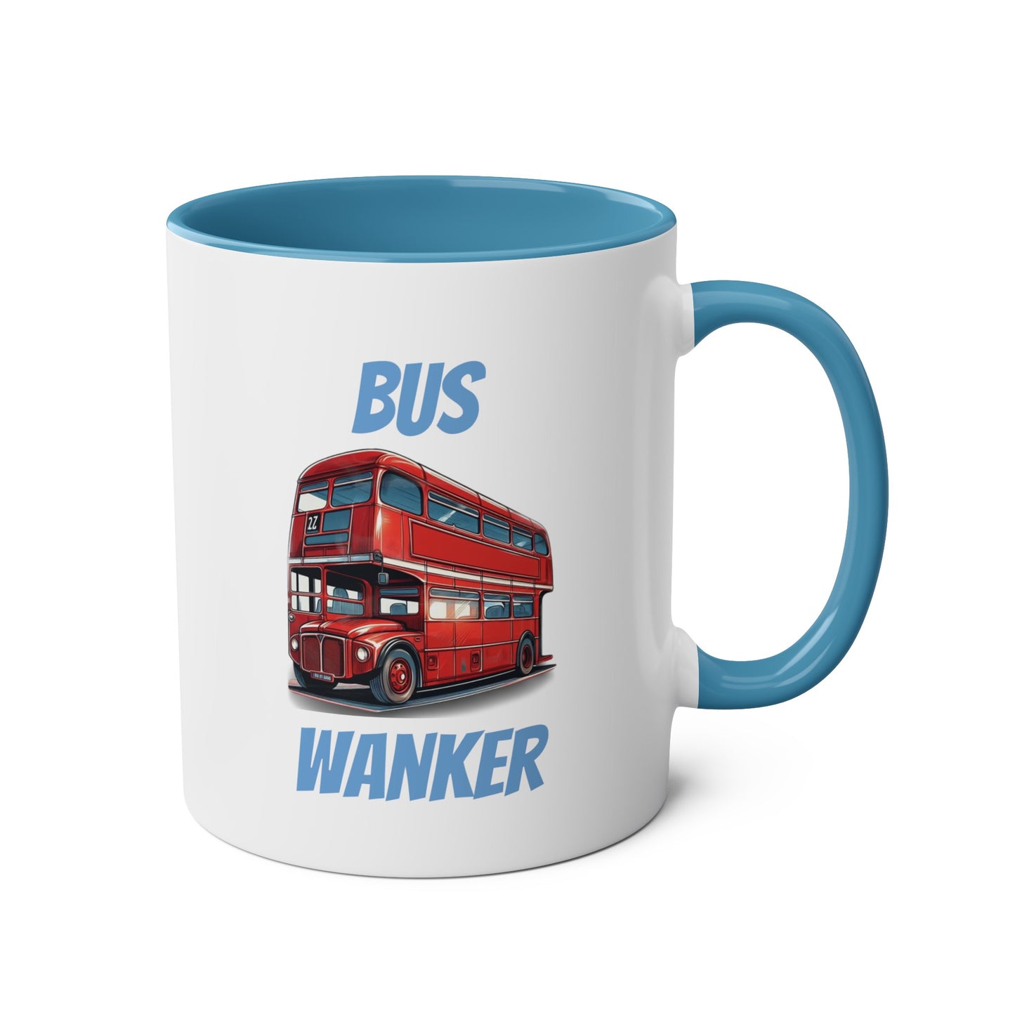 Bus Wanker - Two-Tone Coffee Mugs, 11oz