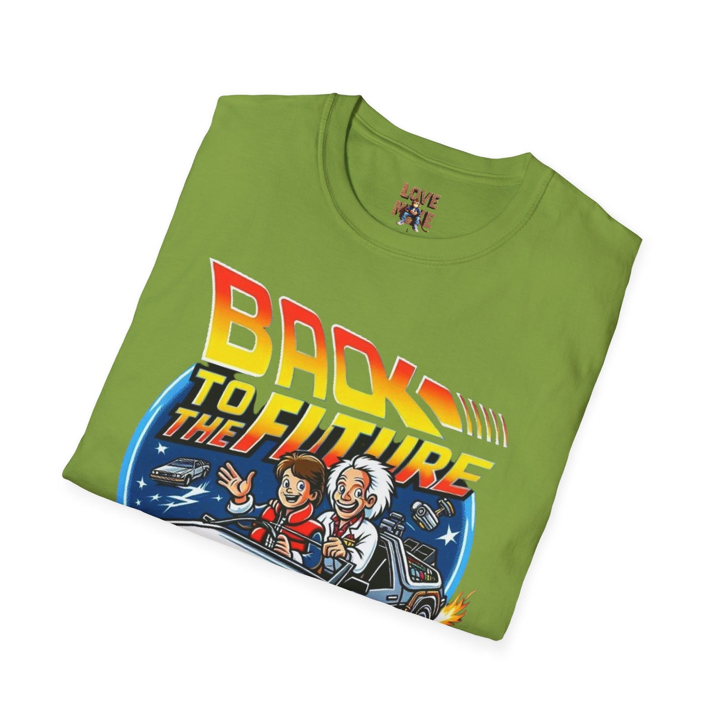 Limited Edition "In the Style of" Back to the Future, T Shirt, Hand Drawn Fan Art, Perfect Gift for Sci-Fi Enthusiasts and Movie Buffs