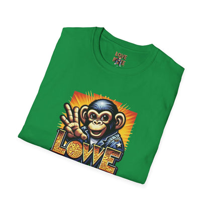 Stylish Love Monkey T-shirt - Stand Out with Funky Design, Perfect for Everyday Wear & Gifting to Fashion Enthusiasts