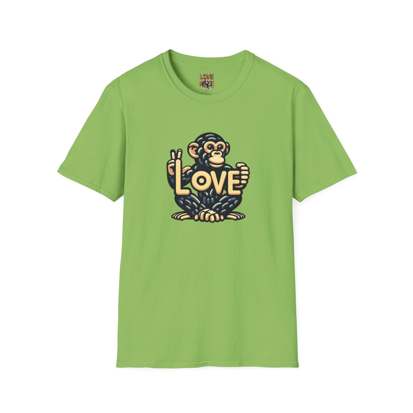 T-shirt - Funky & Stylish Love Monkey Design, Casual Wear for Trendy Fashion Lovers, Perfect Gift for Friends