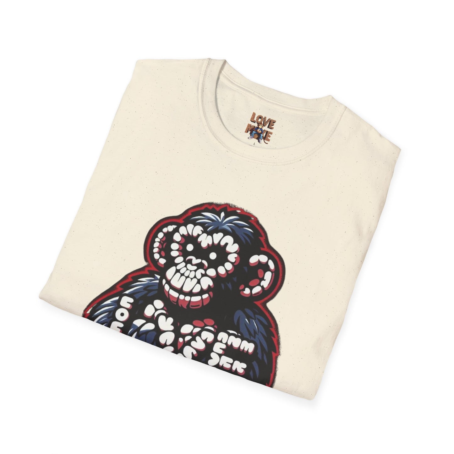 Love Monkey T-shirt, Trendy & Stylish Graphic Tee, Ideal for Everyday Wear, Fun Gift for All Ages