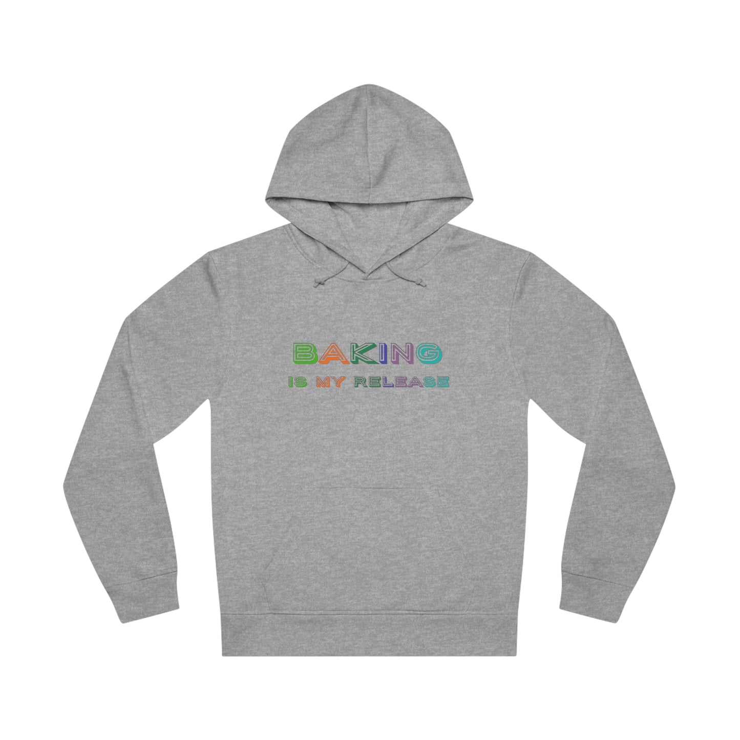 Introducing our cosy and stylish "Baking Is My Release" hoodie