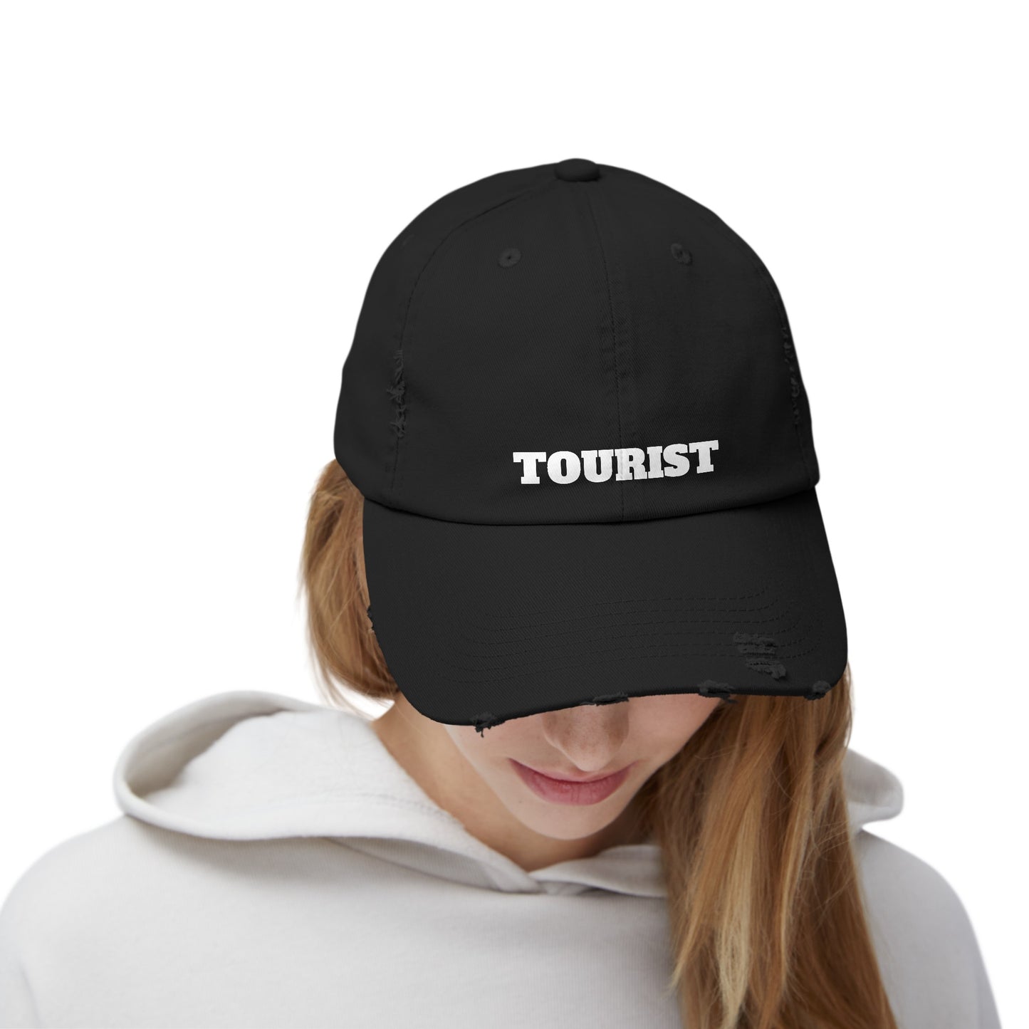 Tourist - Unisex Distressed Cap By Savage Designs