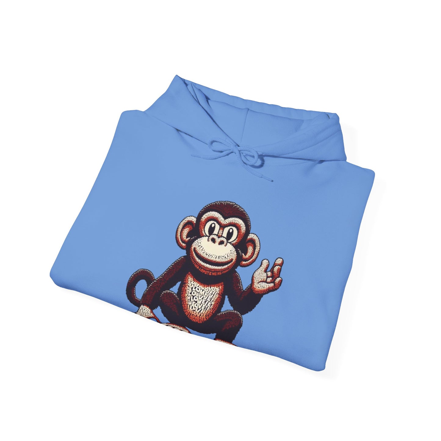 Designer Love Monkey Hoodie - Cool Graphic Animal Top, Ideal for Casual Outfits, Designer Hoodie