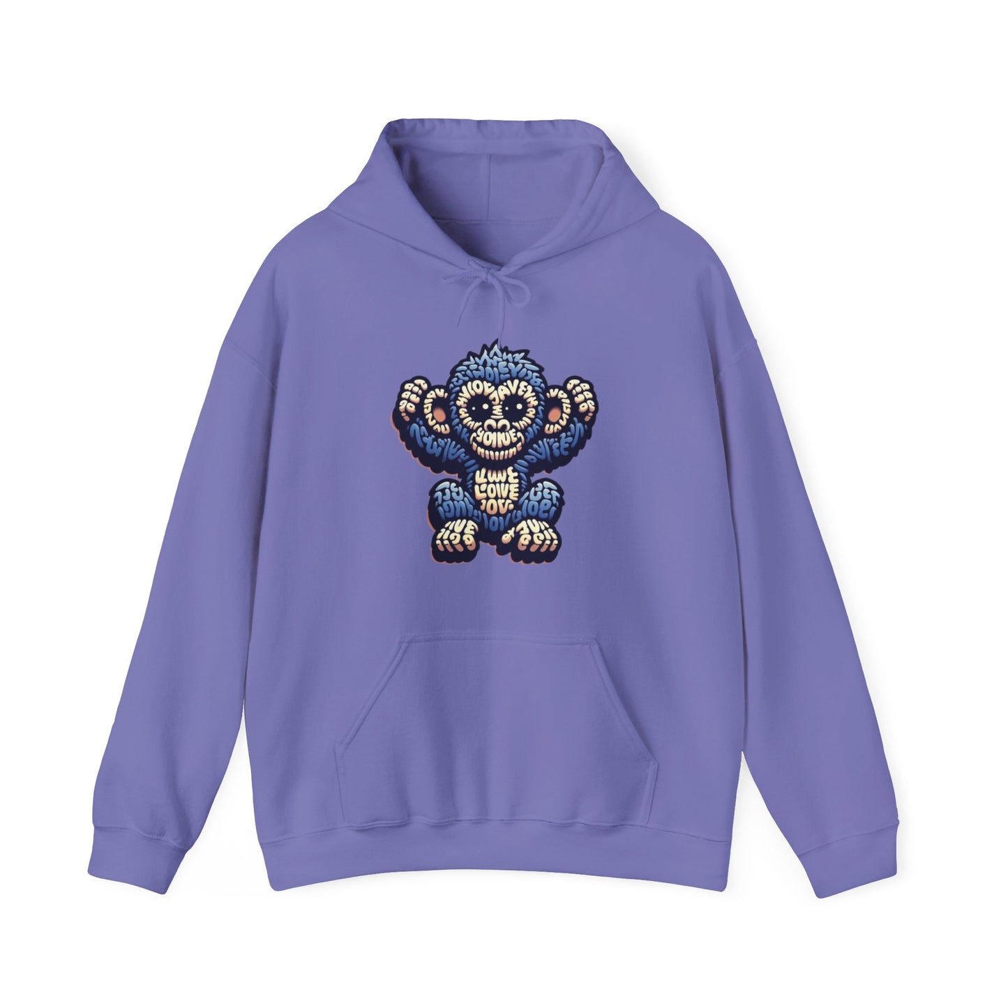 Designer Love Monkey Hoodie - Cool Graphic Animal Top, Ideal for Casual Outfits, Designer Hoodie