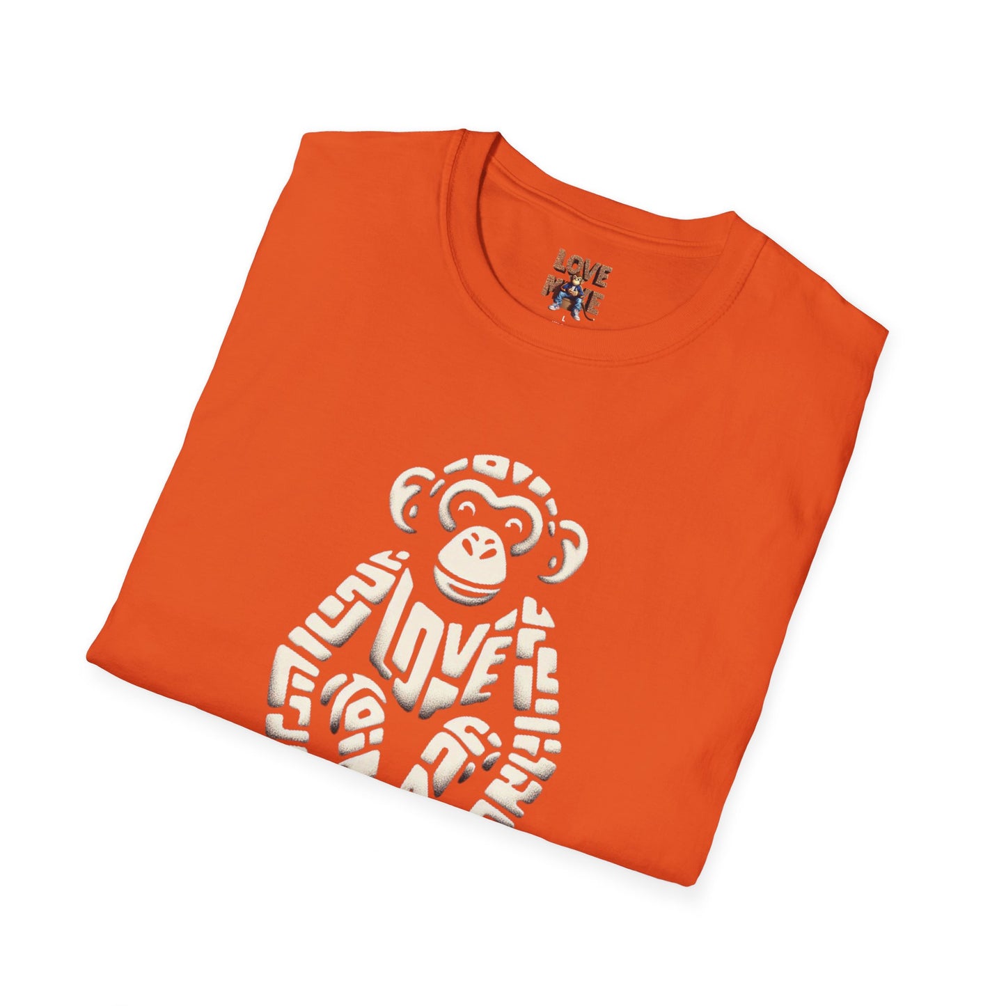 T-shirt - Funky & Stylish Love Monkey Design, Casual Wear for Trendy Fashion Lovers, Perfect Gift for Friends