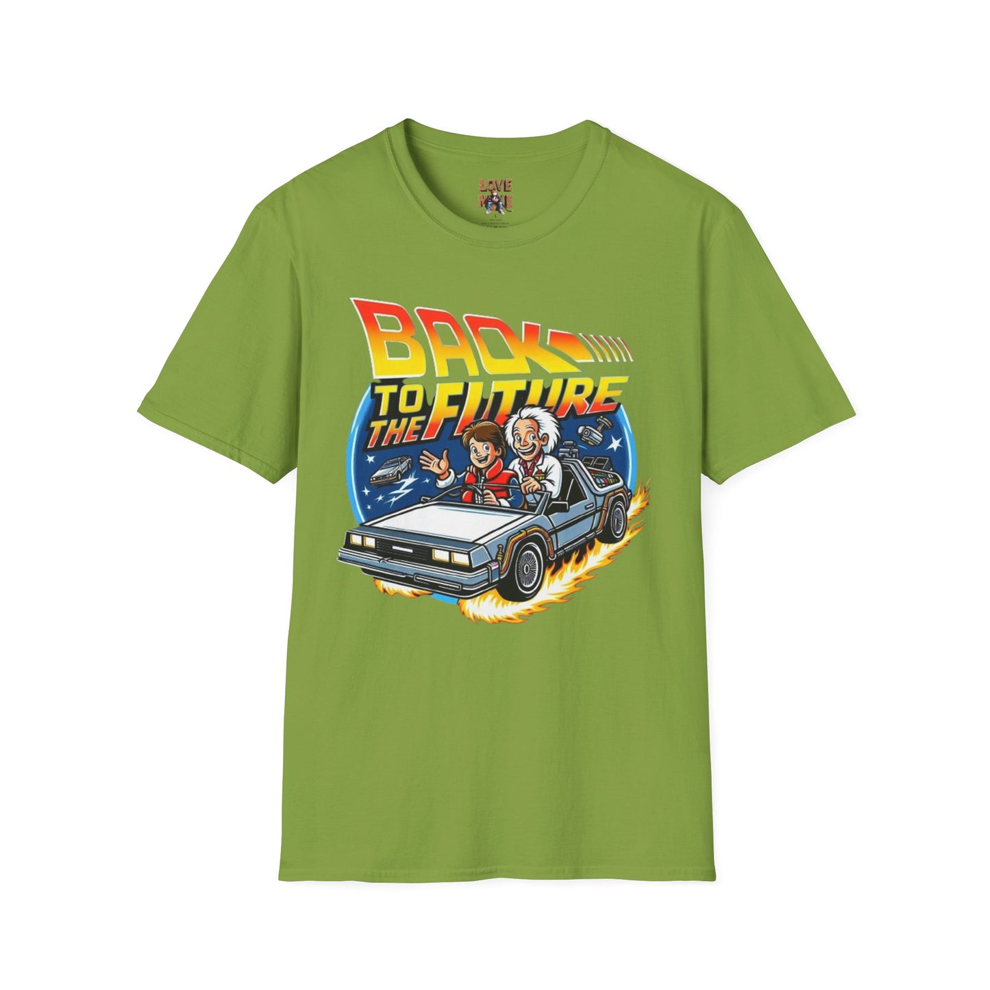 Limited Edition "In the Style of" Back to the Future, T Shirt, Hand Drawn Fan Art, Perfect Gift for Sci-Fi Enthusiasts and Movie Buffs