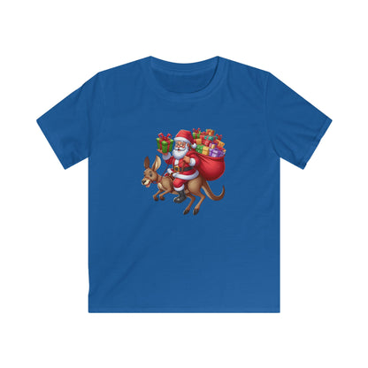 T Shirt - Santa Riding Kangaroo, Cool Xmas Tee, Unique Holiday Outfit, Perfect Christmas Gift