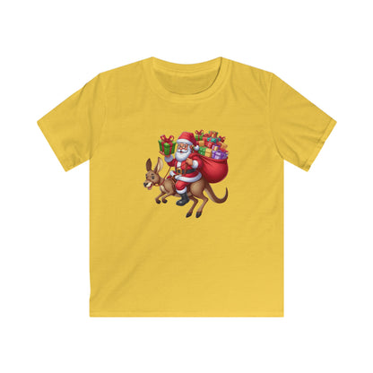 T Shirt - Santa Riding Kangaroo, Cool Xmas Tee, Unique Holiday Outfit, Perfect Christmas Gift