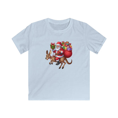 T Shirt - Santa Riding Kangaroo, Cool Xmas Tee, Unique Holiday Outfit, Perfect Christmas Gift