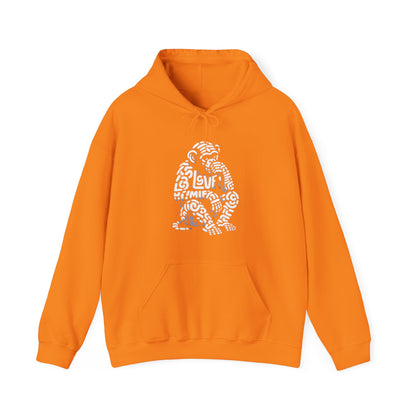 Designer Love Monkey Hoodie - Cool Graphic Animal Top, Ideal for Casual Outfits, Designer Hoodie