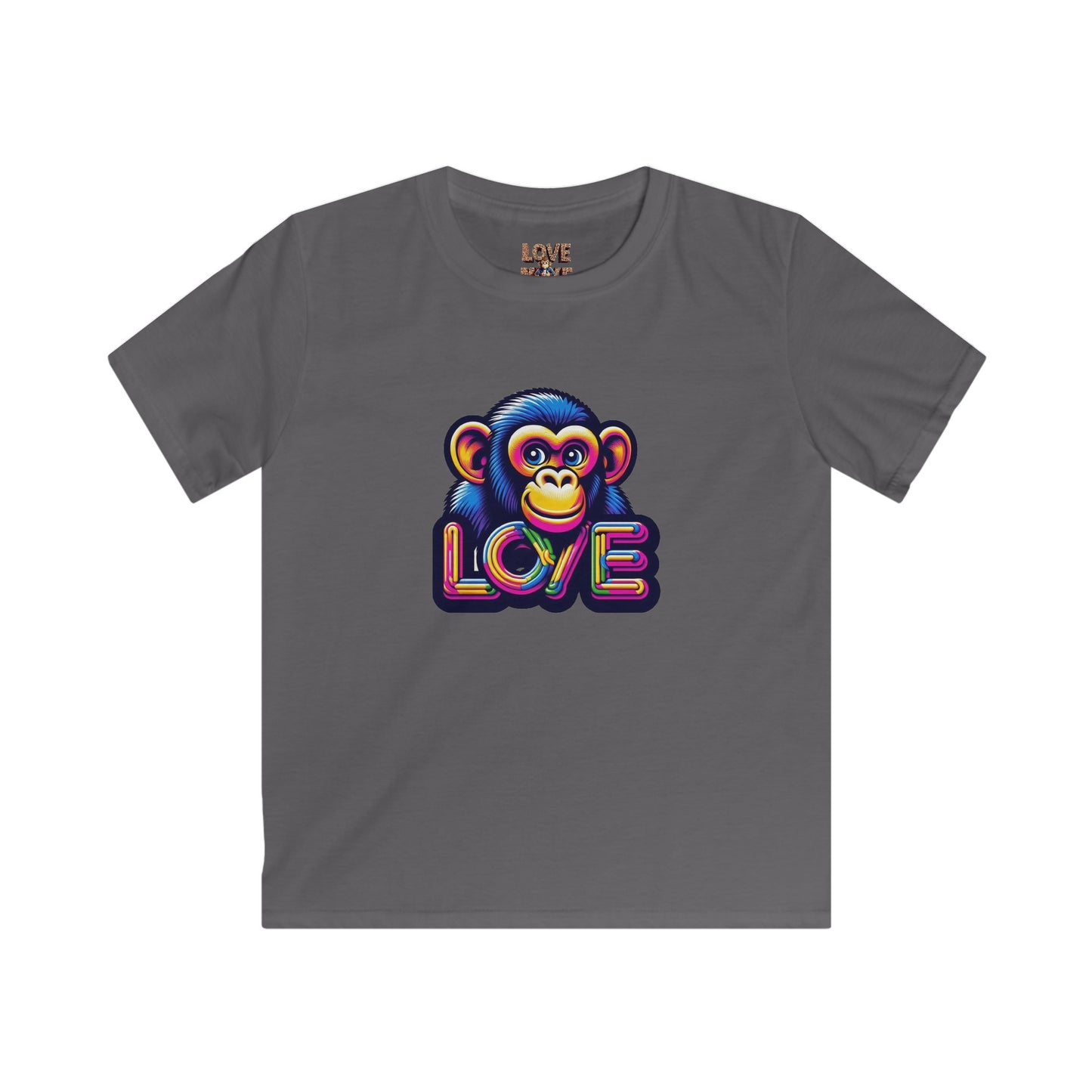 Love Monkey Kids T-Shirt - Adorable & Warm Outfit for Adventures - Great Gift for Boys and Girl