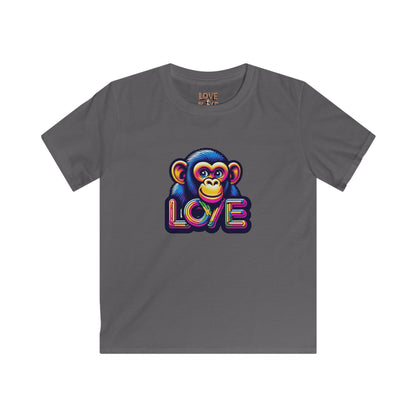 Love Monkey Kids T-Shirt - Adorable & Warm Outfit for Adventures - Great Gift for Boys and Girl