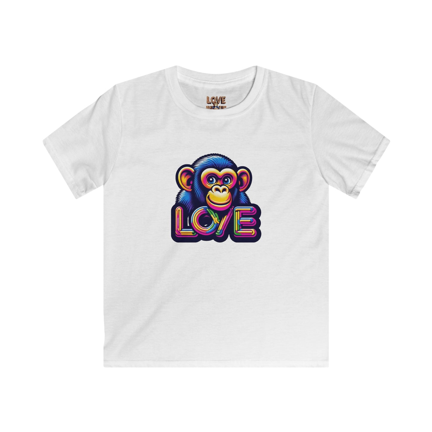 Love Monkey Kids T-Shirt - Adorable & Warm Outfit for Adventures - Great Gift for Boys and Girl