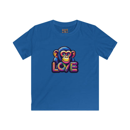 Love Monkey Kids T-Shirt - Adorable & Warm Outfit for Adventures - Great Gift for Boys and Girl