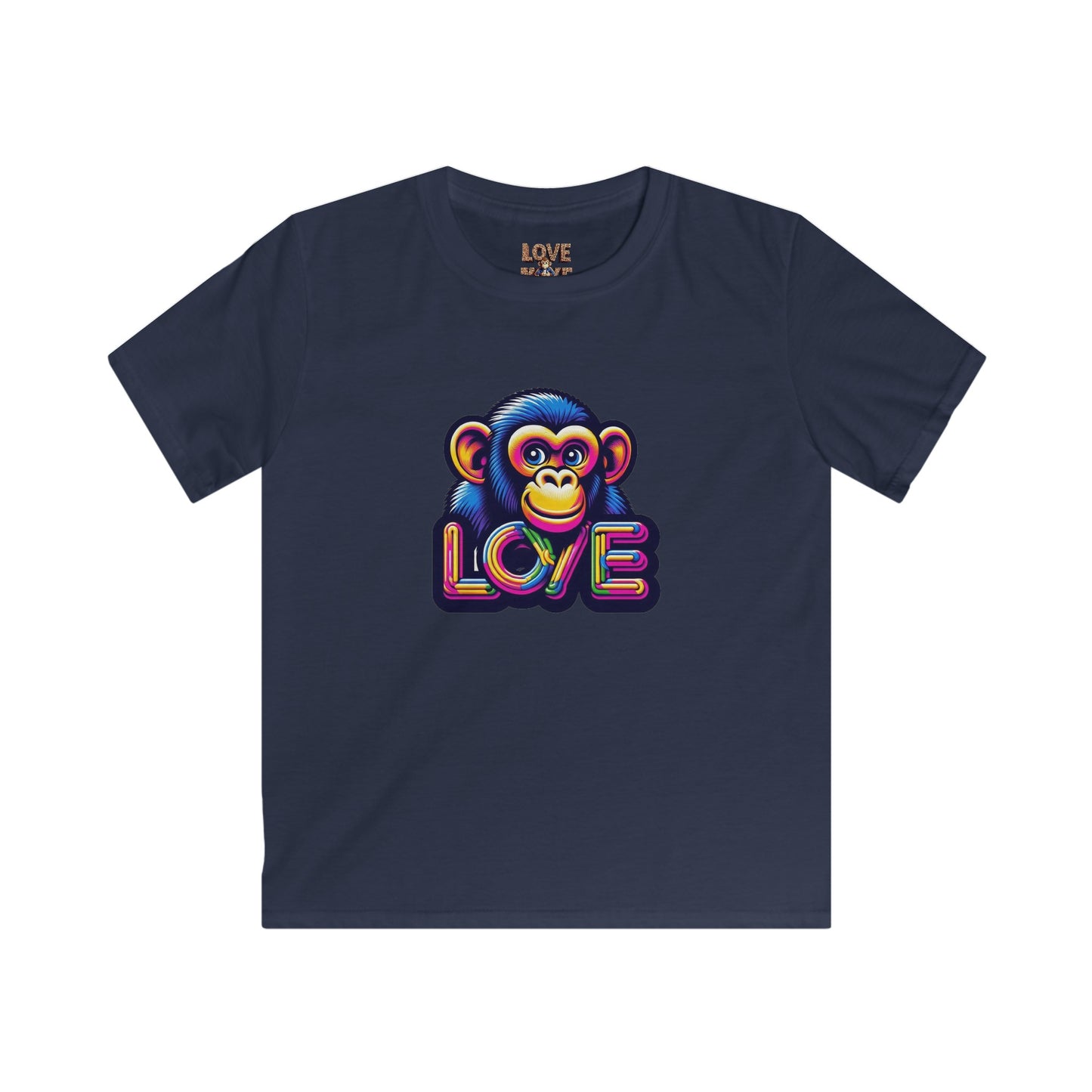 Love Monkey Kids T-Shirt - Adorable & Warm Outfit for Adventures - Great Gift for Boys and Girl