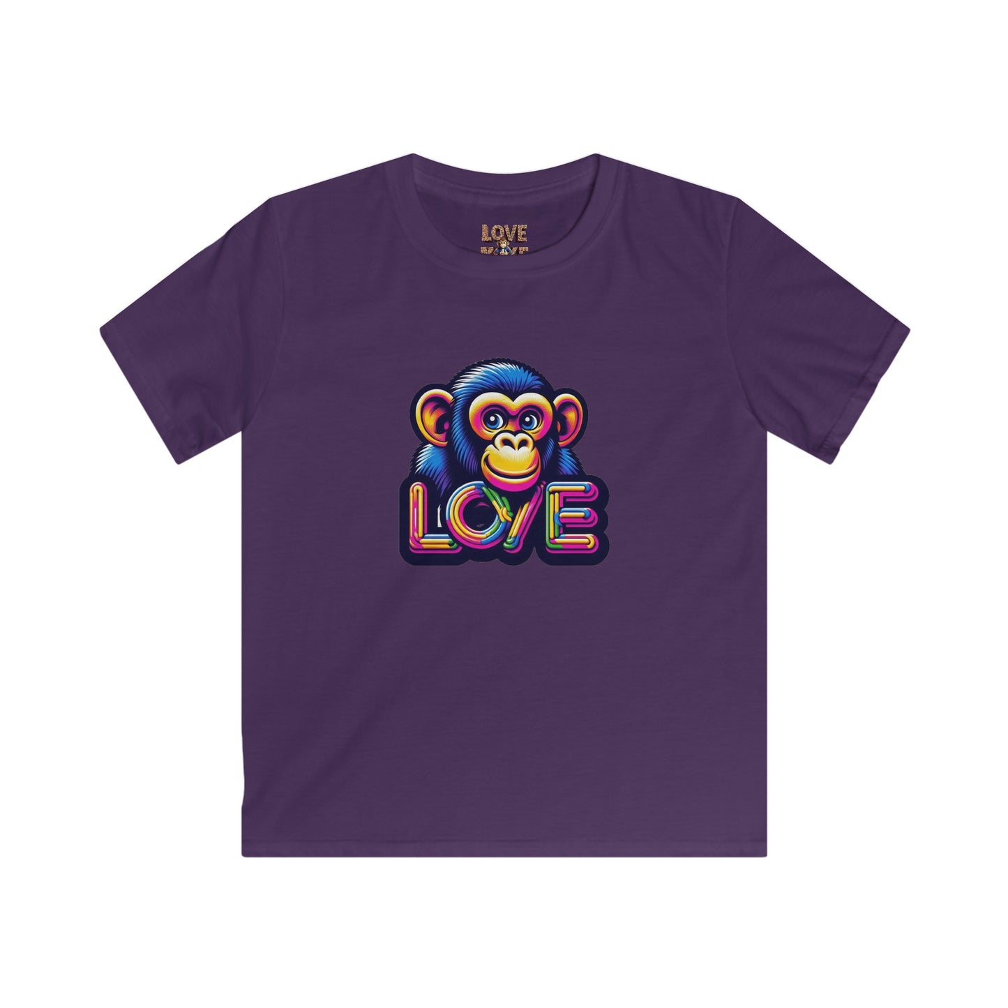 Love Monkey Kids T-Shirt - Adorable & Warm Outfit for Adventures - Great Gift for Boys and Girl