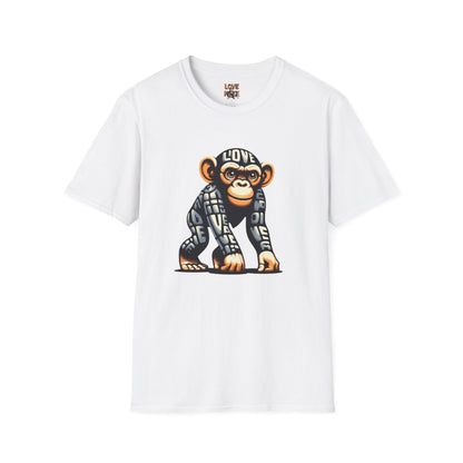 Designer Love Monkey T-Shirt - Cool Graphic Animal Top, Ideal for Casual Outfits, Designer Shirt