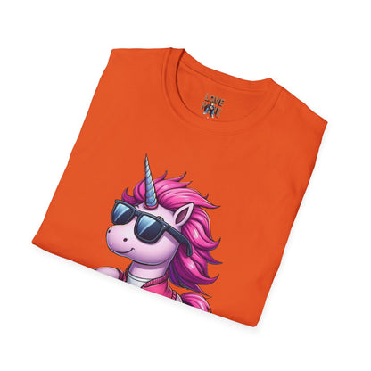 Unicorn T-Shirt - Cool Unicorn by Love Monkey Design, Trendy Tee for Unicorn Lovers, Perfect Gift for Birthdays