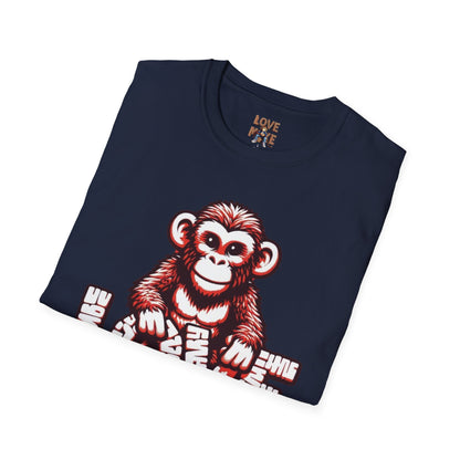 Love Monkey T-Shirt - Trendy & Stylish Graphic Tee - Ideal for Everyday Fashion - Great Gift for All