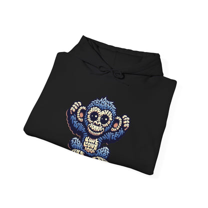 Designer Love Monkey Hoodie - Cool Graphic Animal Top, Ideal for Casual Outfits, Designer Hoodie