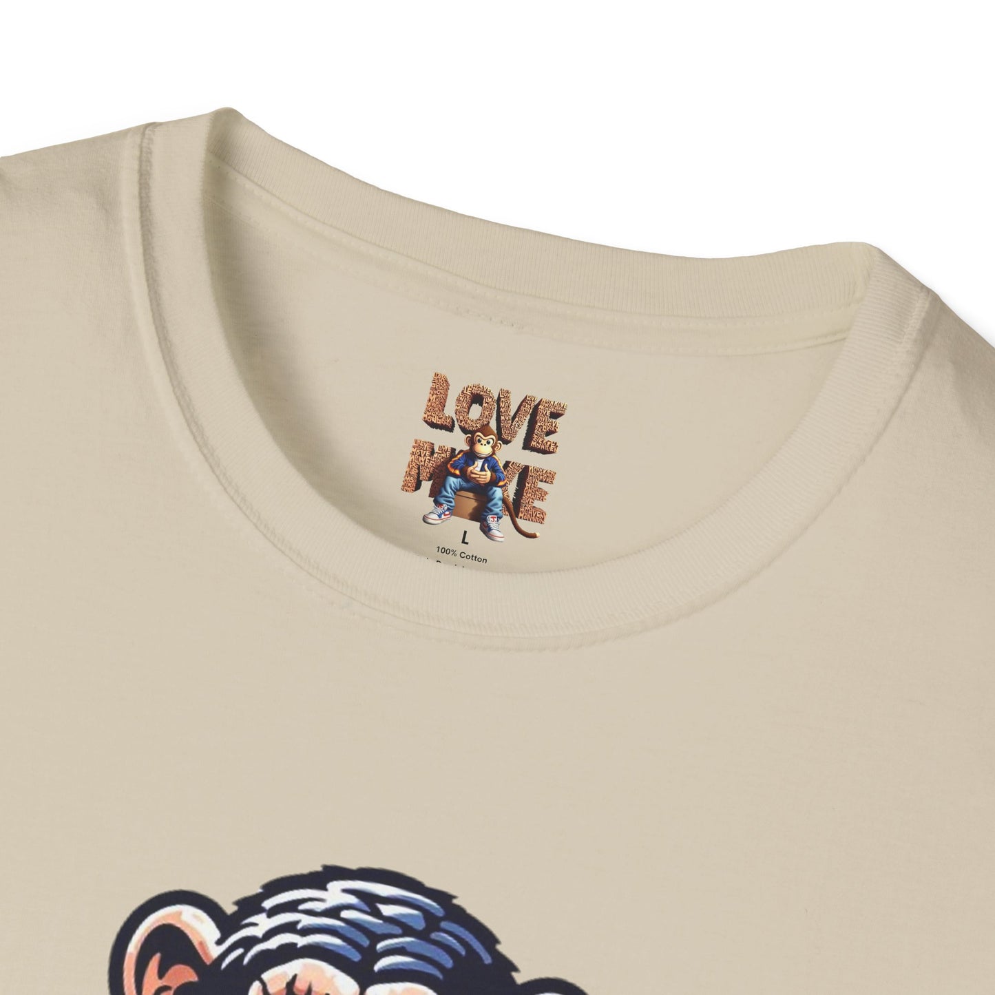 T-shirt Love Monkey Design, Cool & Stylish Tee, Perfect for Casual Wear and a Unique Gift for Friends and Family