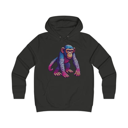 Hoodie with Love Monkey Design, Unisex Premium Crewneck, Stylish & Comfortable Outfit, Great Gift for Friends or Loved Ones