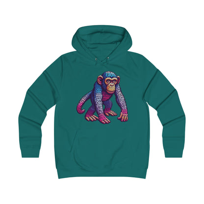 Hoodie with Love Monkey Design, Unisex Premium Crewneck, Stylish & Comfortable Outfit, Great Gift for Friends or Loved Ones