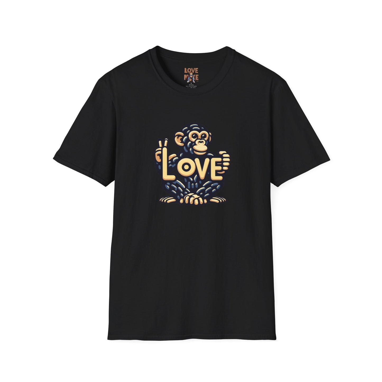 T-shirt - Funky & Stylish Love Monkey Design, Casual Wear for Trendy Fashion Lovers, Perfect Gift for Friends