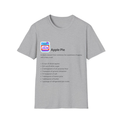 Apple Pie Recipe Soft style T-Shirt