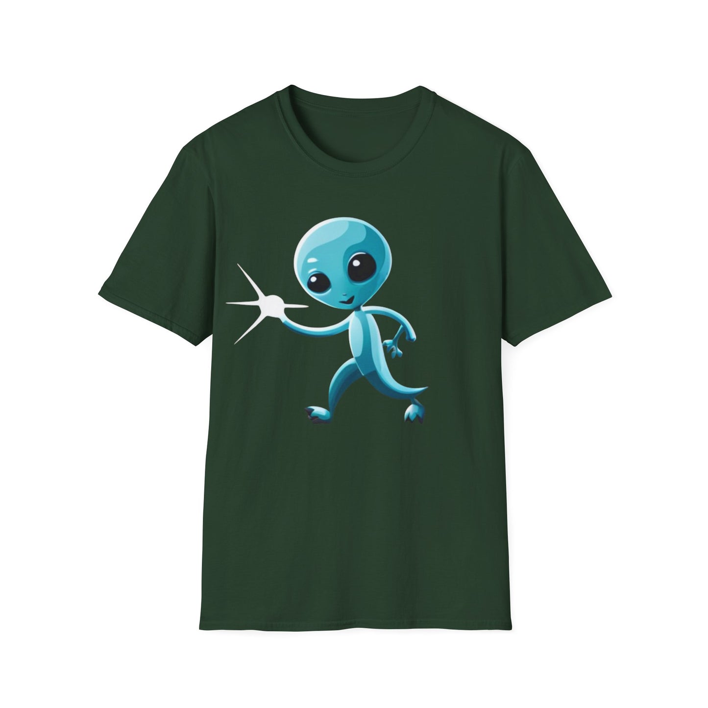 T-Shirt: Fun Loving Alien Design, Unique Graphic Tee for Casual Wear, Perfect Gift for Sci-Fi Fans