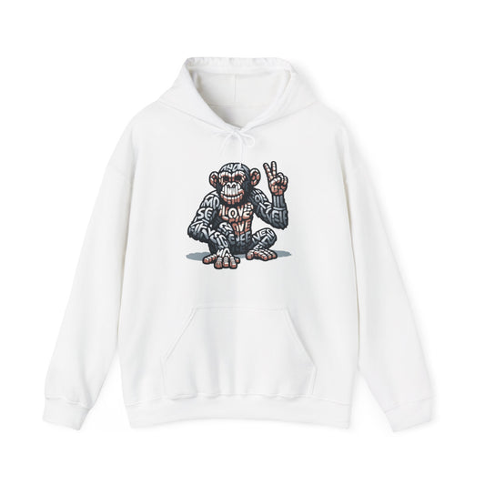 Designer Love Monkey Hoodie - Cool Graphic Animal Top, Ideal for Casual Outfits, Designer Hoodie