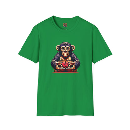 Designer Love Monkey T-Shirt - Cool Graphic Animal Top, Ideal for Casual Outfits, Designer Shirt