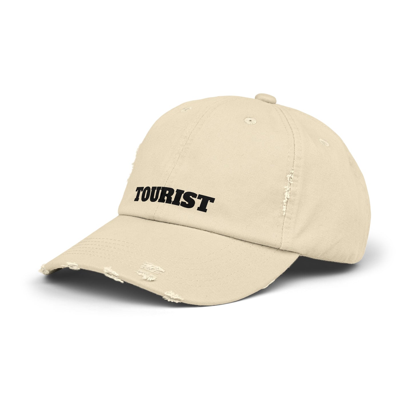 Tourist - Unisex Distressed Cap By Savage Designs