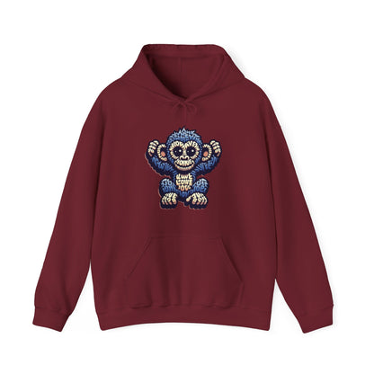 Designer Love Monkey Hoodie - Cool Graphic Animal Top, Ideal for Casual Outfits, Designer Hoodie