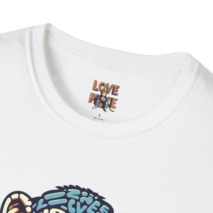 Love Monkey T-Shirt - Unique Designer Graphic Tee, Perfect Casual Wear, Ideal Designer Wear Gift