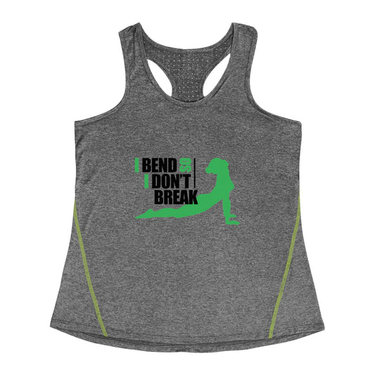 I Bend So I Dont Break - Womans Yoga Sport Vest - Women's Racerback Sports Top