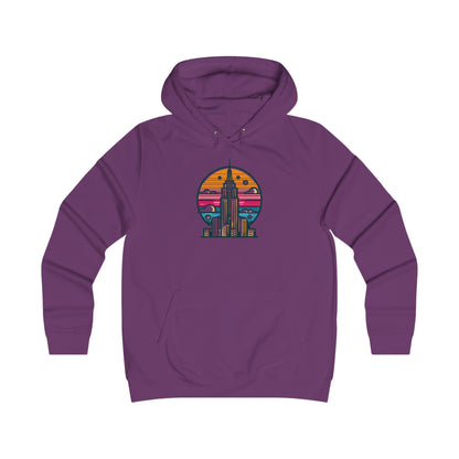 Vintage-Inspired Empire State Building Hoodie - 1970s Style Graphic Sweatshirt - Perfect for Retro Outfits and Gifts