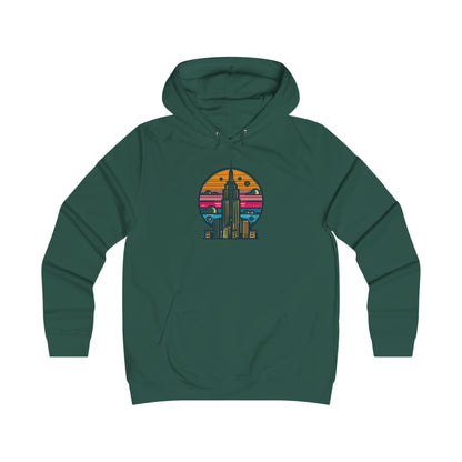 Vintage-Inspired Empire State Building Hoodie - 1970s Style Graphic Sweatshirt - Perfect for Retro Outfits and Gifts