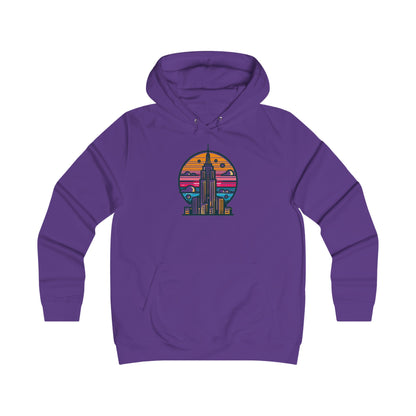 Vintage-Inspired Empire State Building Hoodie - 1970s Style Graphic Sweatshirt - Perfect for Retro Outfits and Gifts