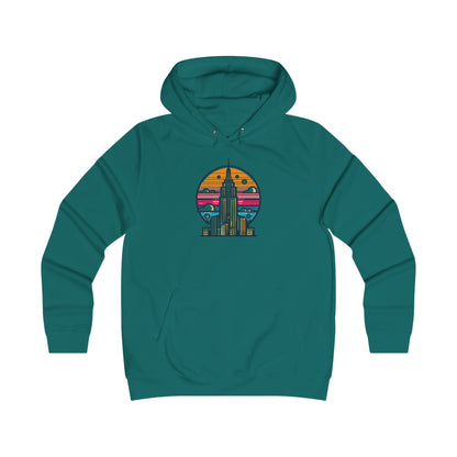 Vintage-Inspired Empire State Building Hoodie - 1970s Style Graphic Sweatshirt - Perfect for Retro Outfits and Gifts