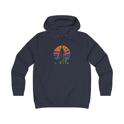 Vintage-Inspired Empire State Building Hoodie - 1970s Style Graphic Sweatshirt - Perfect for Retro Outfits and Gifts