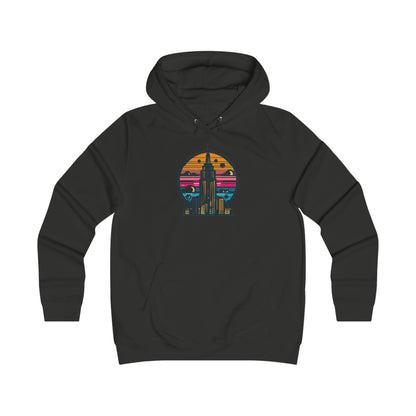 Vintage-Inspired Empire State Building Hoodie - 1970s Style Graphic Sweatshirt - Perfect for Retro Outfits and Gifts