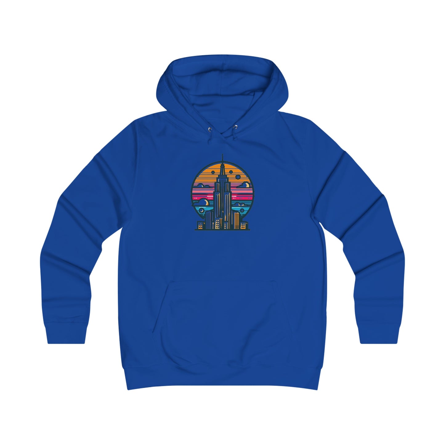 Vintage-Inspired Empire State Building Hoodie - 1970s Style Graphic Sweatshirt - Perfect for Retro Outfits and Gifts