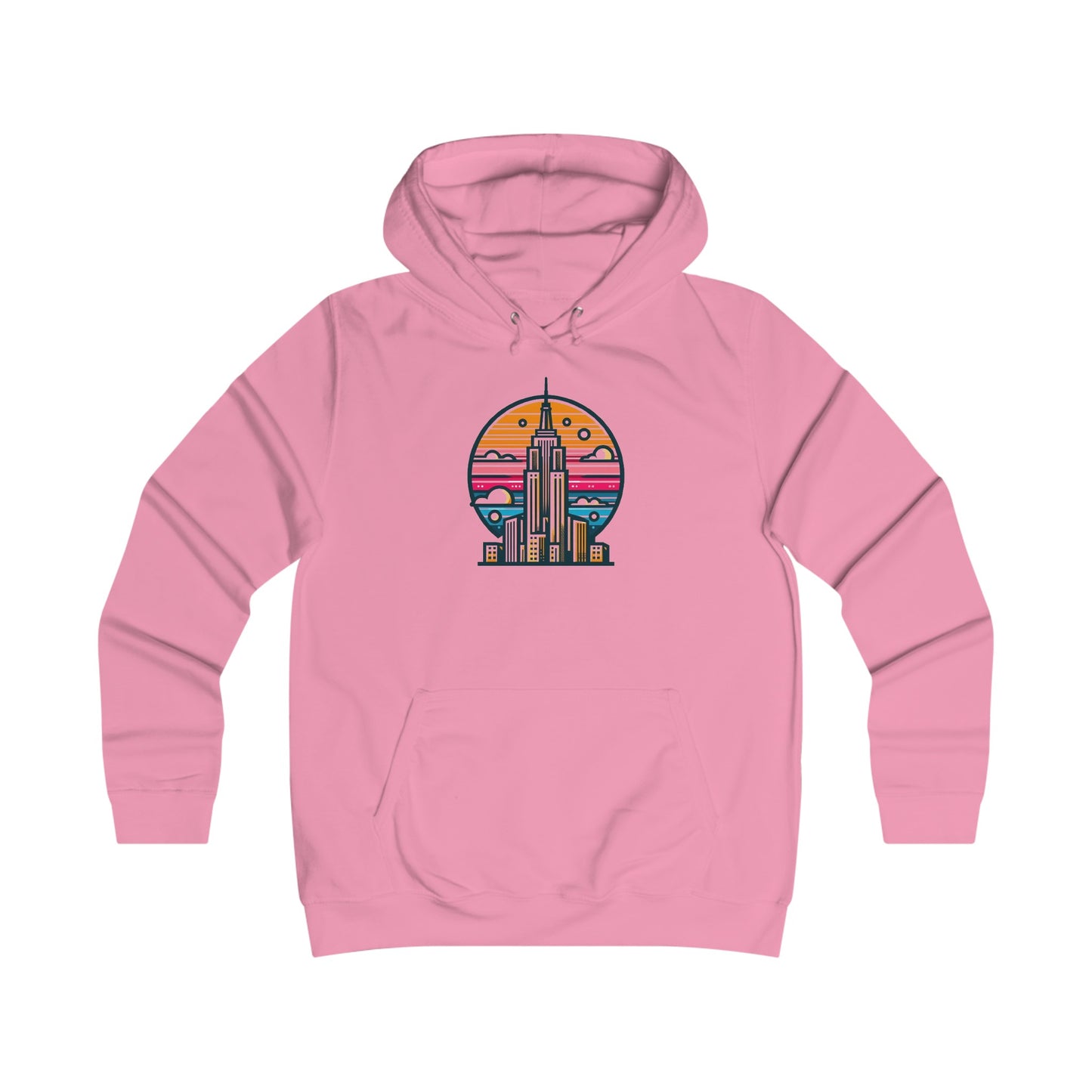 Vintage-Inspired Empire State Building Hoodie - 1970s Style Graphic Sweatshirt - Perfect for Retro Outfits and Gifts