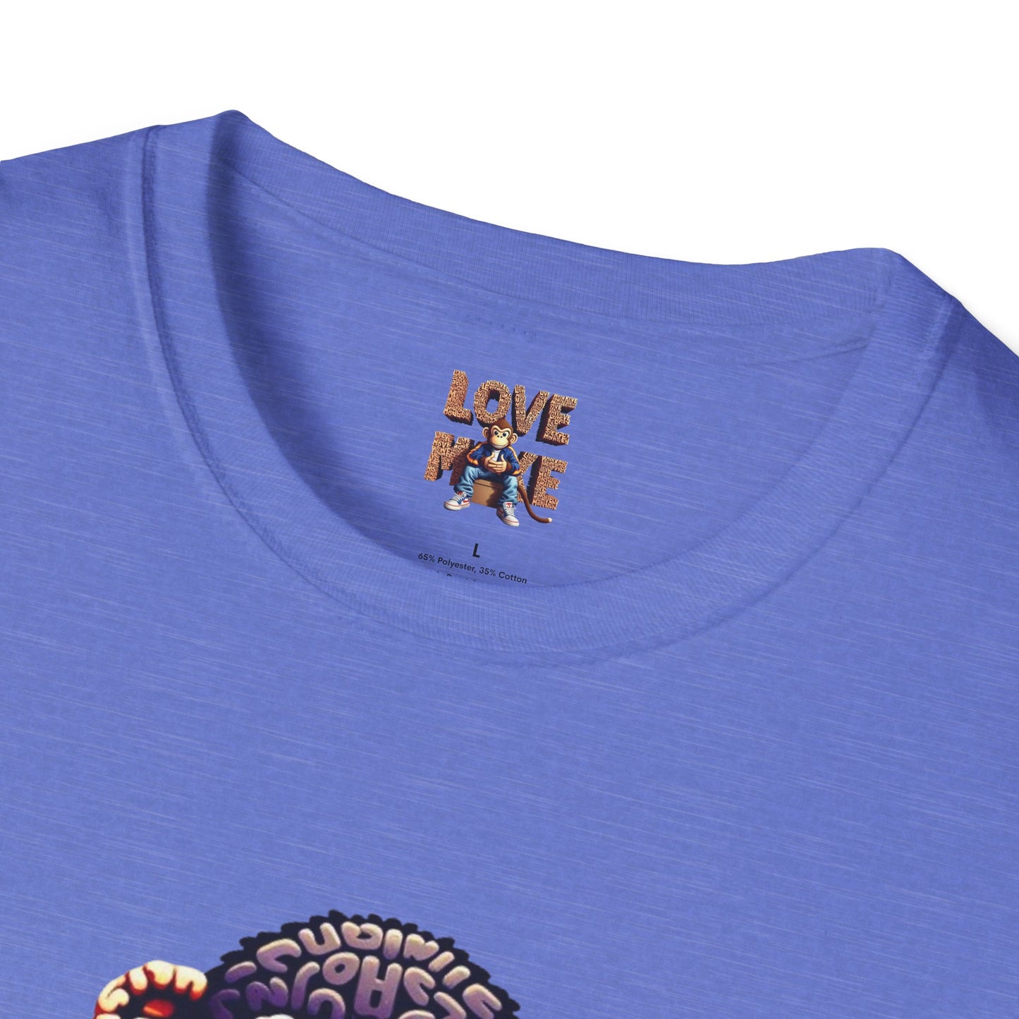 Designer Love Monkey T-Shirt - Cool Graphic Animal Top, Ideal for Casual Outfits, Designer Shirt