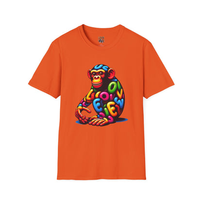 T-Shirt Love Monkey - Cool & Stylish Unisex Softstyle Tee for Casual Wear, Perfect Gift for Friends and Family