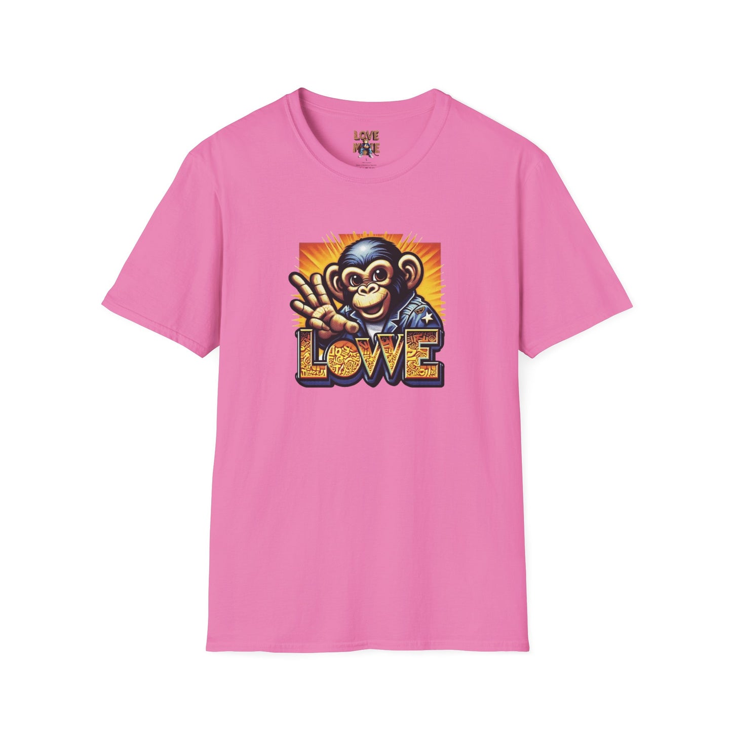 Stylish Love Monkey T-shirt - Stand Out with Funky Design, Perfect for Everyday Wear & Gifting to Fashion Enthusiasts